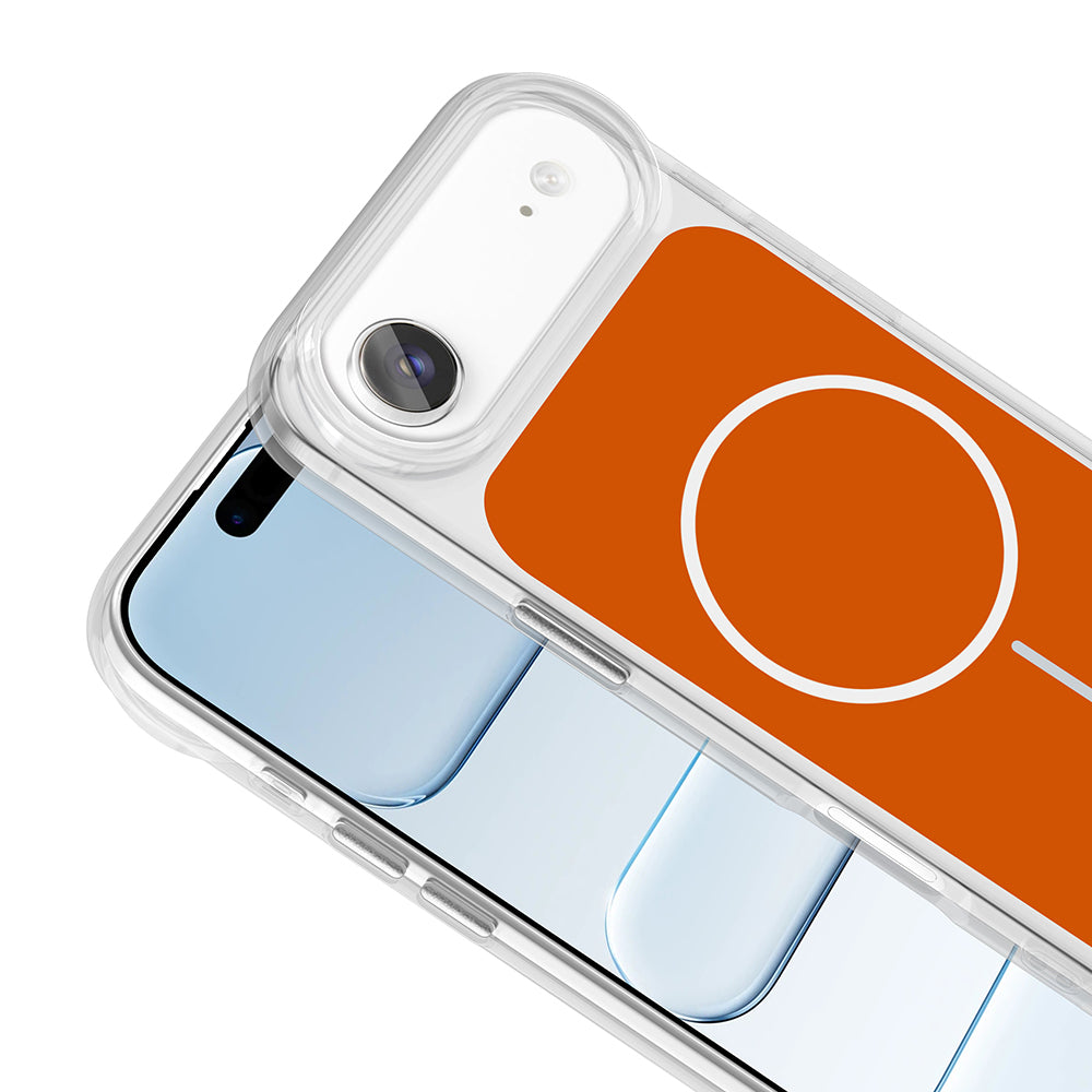 Apple iPhone 17 Air Kılıf Metal Buton Tasarımlı Zore İkonik Sert Silikon Kapak Gri