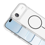 Apple iPhone 17 Air Kılıf Metal Buton Tasarımlı Zore İkonik Sert Silikon Kapak Gri
