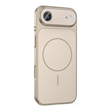 Apple iPhone 17 Air Kılıf Zore M-Safe Şarj Özellikli Kamera Korumalı Formen Kapak Turuncu