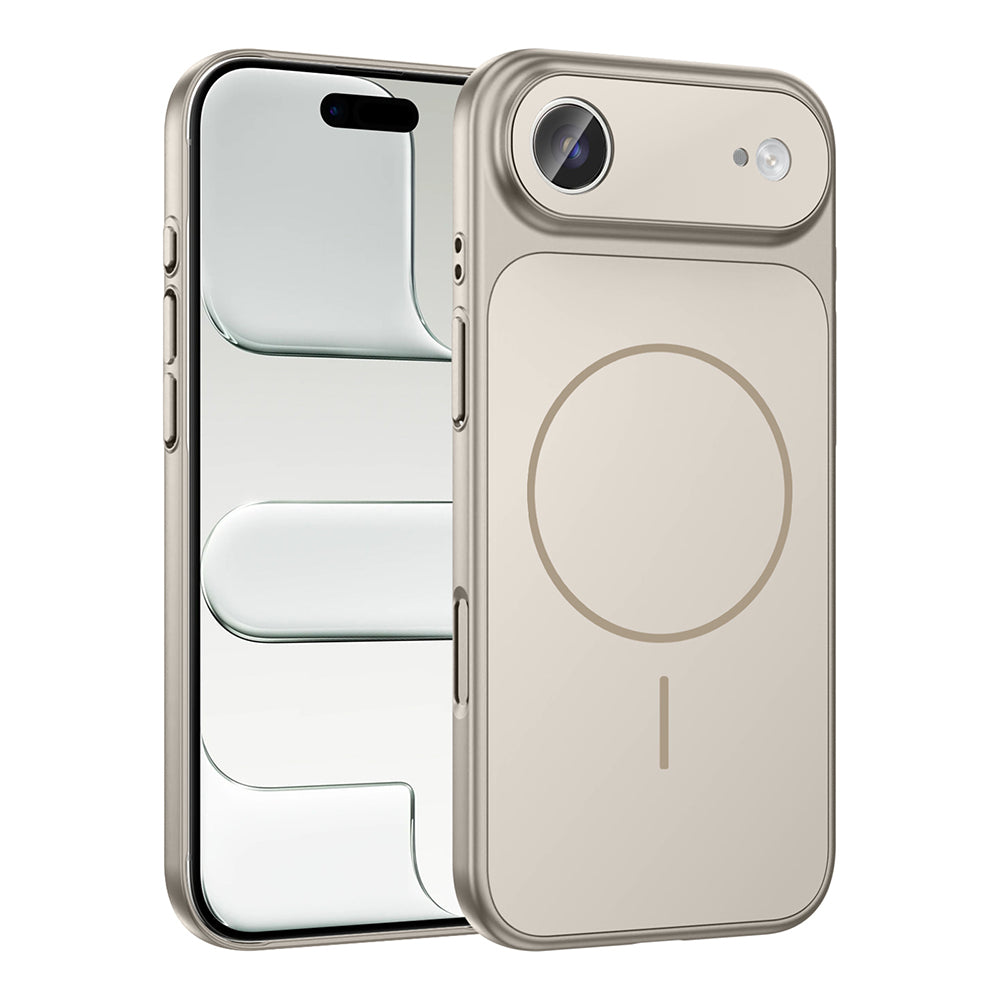 Apple iPhone 17 Air Kılıf Zore M-Safe Şarj Özellikli Kamera Korumalı Formen Kapak Siyah