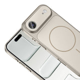 Apple iPhone 17 Air Kılıf Zore M-Safe Şarj Özellikli Kamera Korumalı Formen Kapak Gri