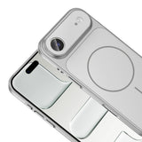 Apple iPhone 17 Air Kılıf Zore M-Safe Şarj Özellikli Kamera Korumalı Formen Kapak Gri