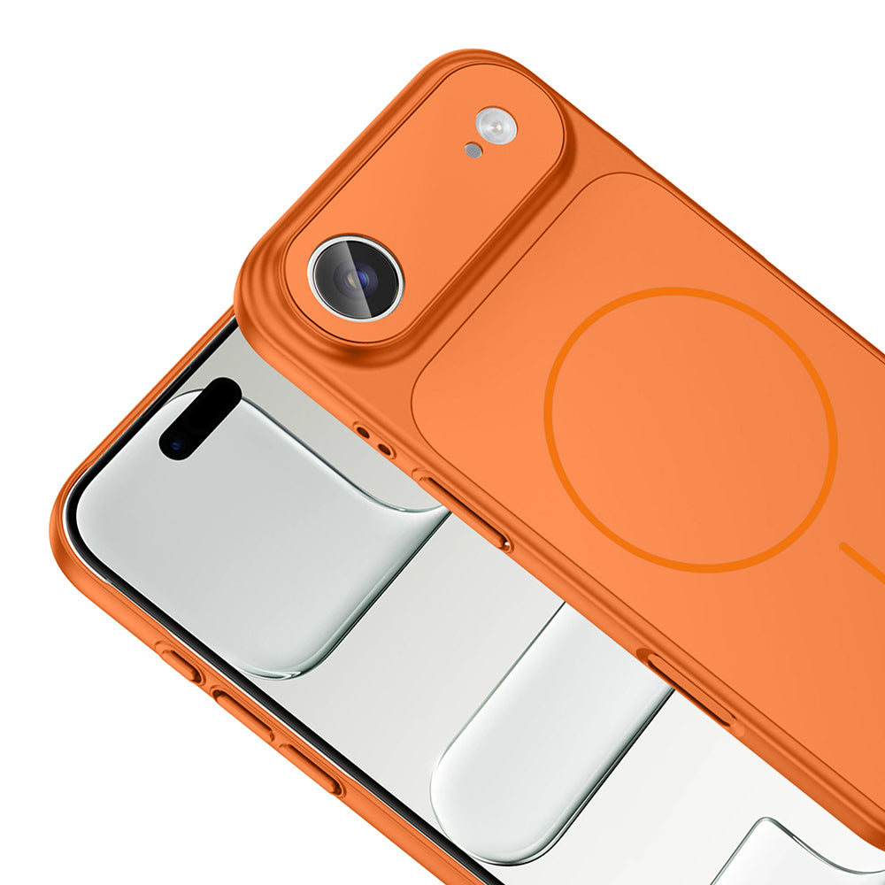 Apple iPhone 17 Air Kılıf Zore M-Safe Şarj Özellikli Kamera Korumalı Formen Kapak Mavi