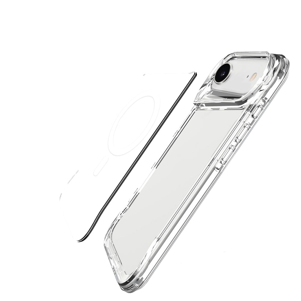 Apple iPhone 17 Air Kılıf Zore M-safe Şarj Özellikli T-Max M-safe Kapak Şeffaf