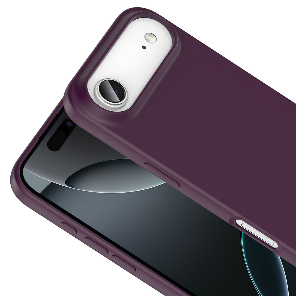 Apple iPhone 17 Air Kılıf Zore Mara Lansman Kapak Koyu Mor
