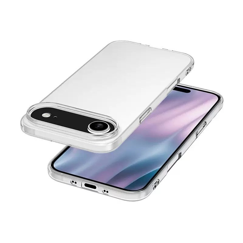 Apple iPhone 17 Air Kılıf Zore Süper Silikon Kapak Şeffaf