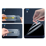 Apple iPhone 17 Air Zore 2.5D Oliv HD Temperli Cam Ekran Koruyucu + Kolay Uygulama Aparatı Şeffaf