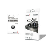 Apple iPhone 17 Air Zore CL-12 Premium Safir Parmak İzi Bırakmayan Anti-Reflective Kamera Lens Koruyucu Gümüş