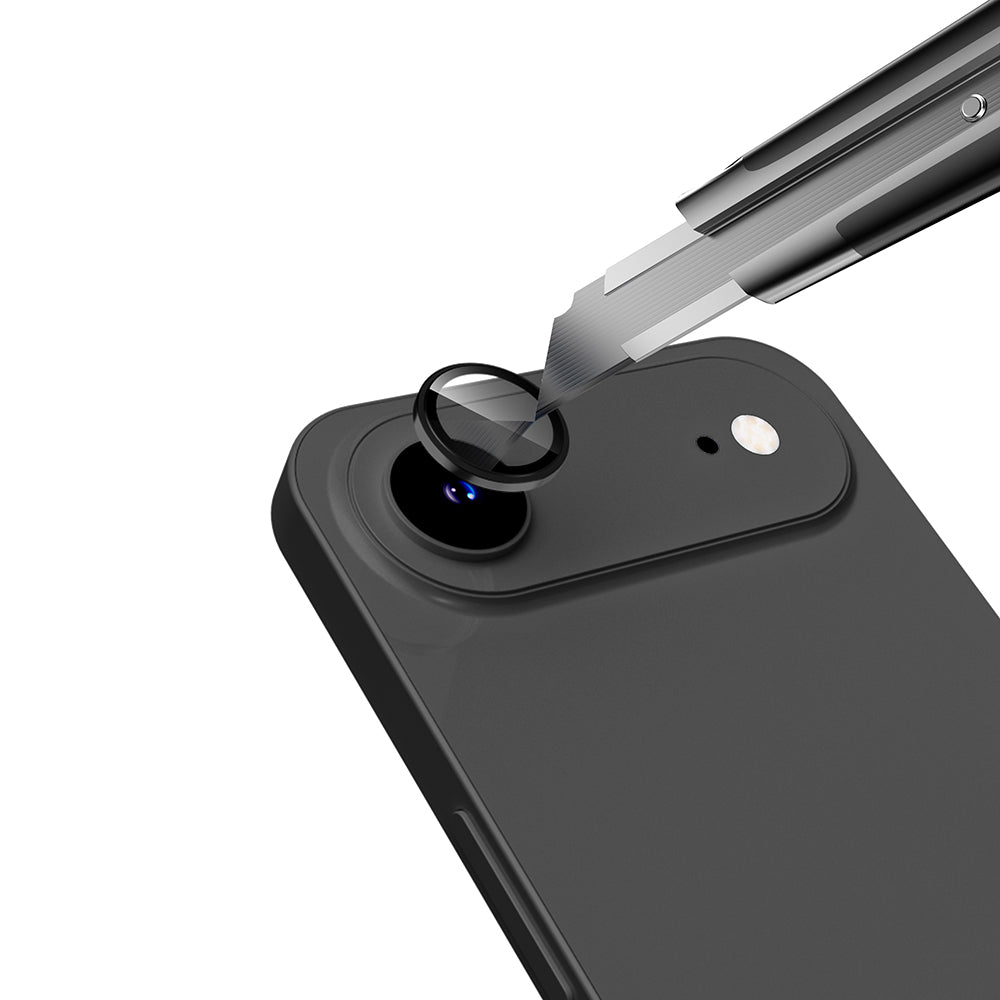 Apple iPhone 17 Air Zore Mikro Kamera Lens Koruyucu Siyah