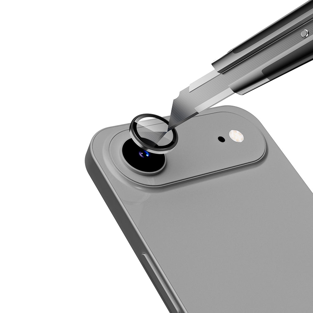 Apple iPhone 17 Air Zore Mikro Kamera Lens Koruyucu Siyah