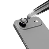 Apple iPhone 17 Air Zore Mikro Kamera Lens Koruyucu Gümüş