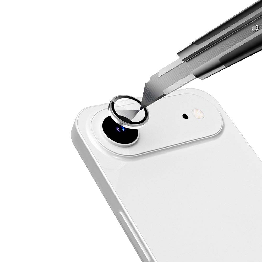 Apple iPhone 17 Air Zore Mikro Kamera Lens Koruyucu Gümüş