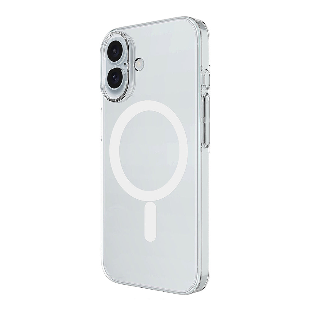 Apple iPhone 17 Kamera Korumalı M-Safe Şarj Özellikli Şeffaf Zore London Sert PC Kapak Şeffaf