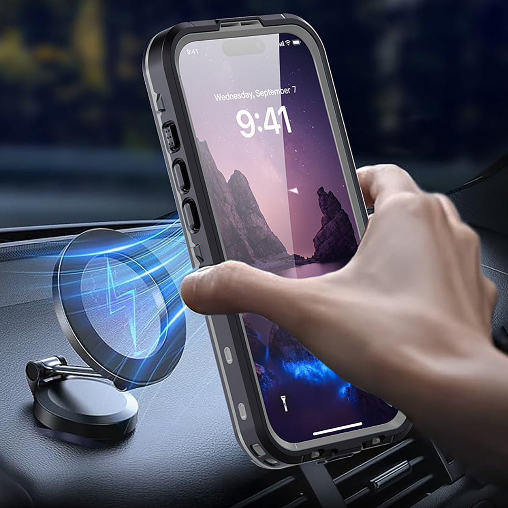 Apple iPhone 17 Kılıf 1-1 Su Geçirmez Kılıf Siyah
