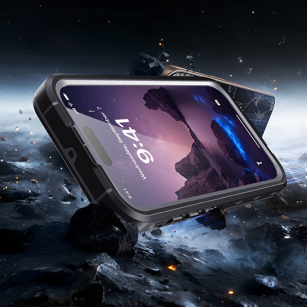 Apple iPhone 17 Kılıf 1-1 Su Geçirmez Kılıf Siyah