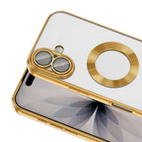 Apple iPhone 17 Kılıf Kamera Korumalı Logo Gösteren Zore Omega Kapak Gümüş