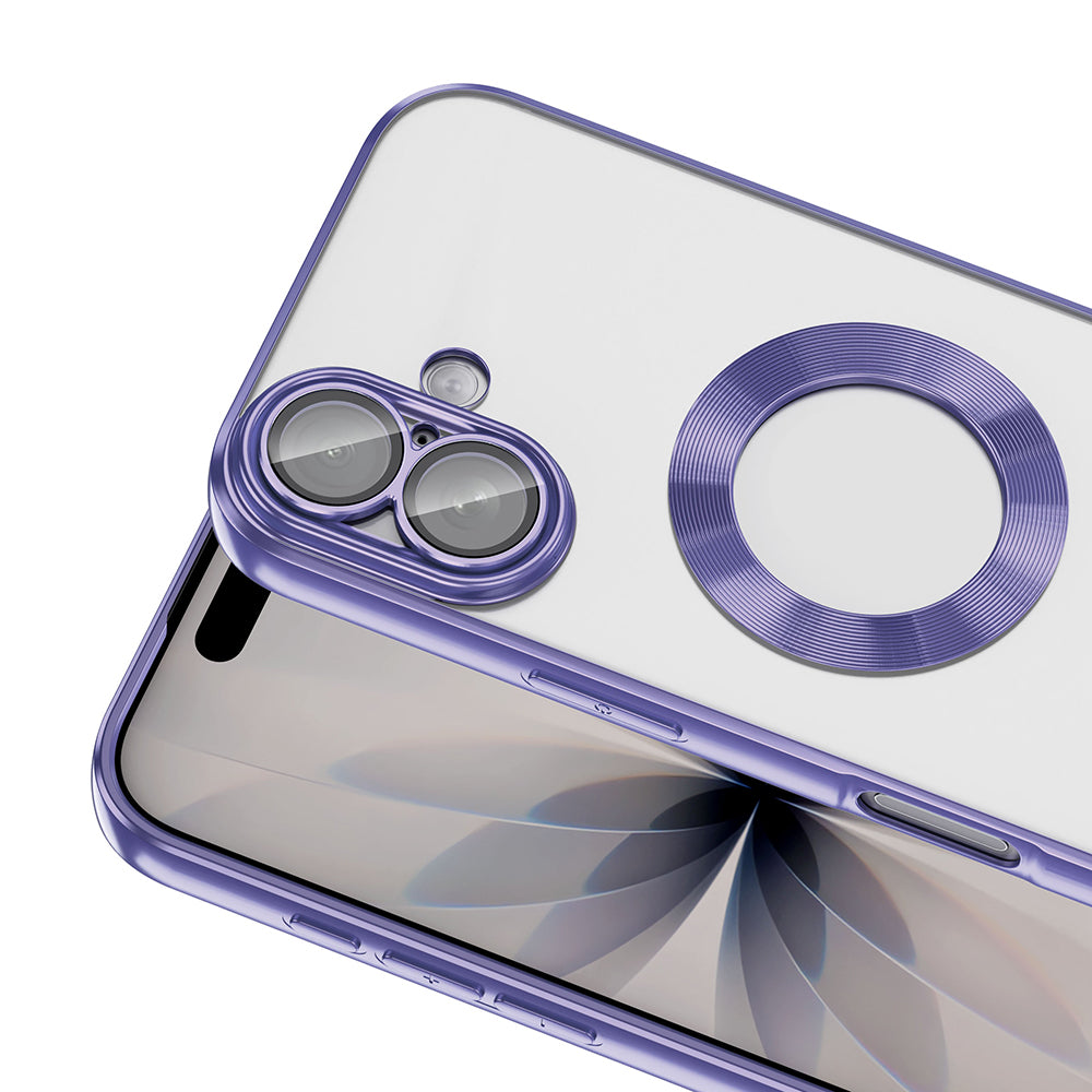 Apple iPhone 17 Kılıf Kamera Korumalı Logo Gösteren Zore Omega Kapak Siyah