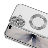 Apple iPhone 17 Kılıf Kamera Korumalı Logo Gösteren Zore Omega Kapak Lila