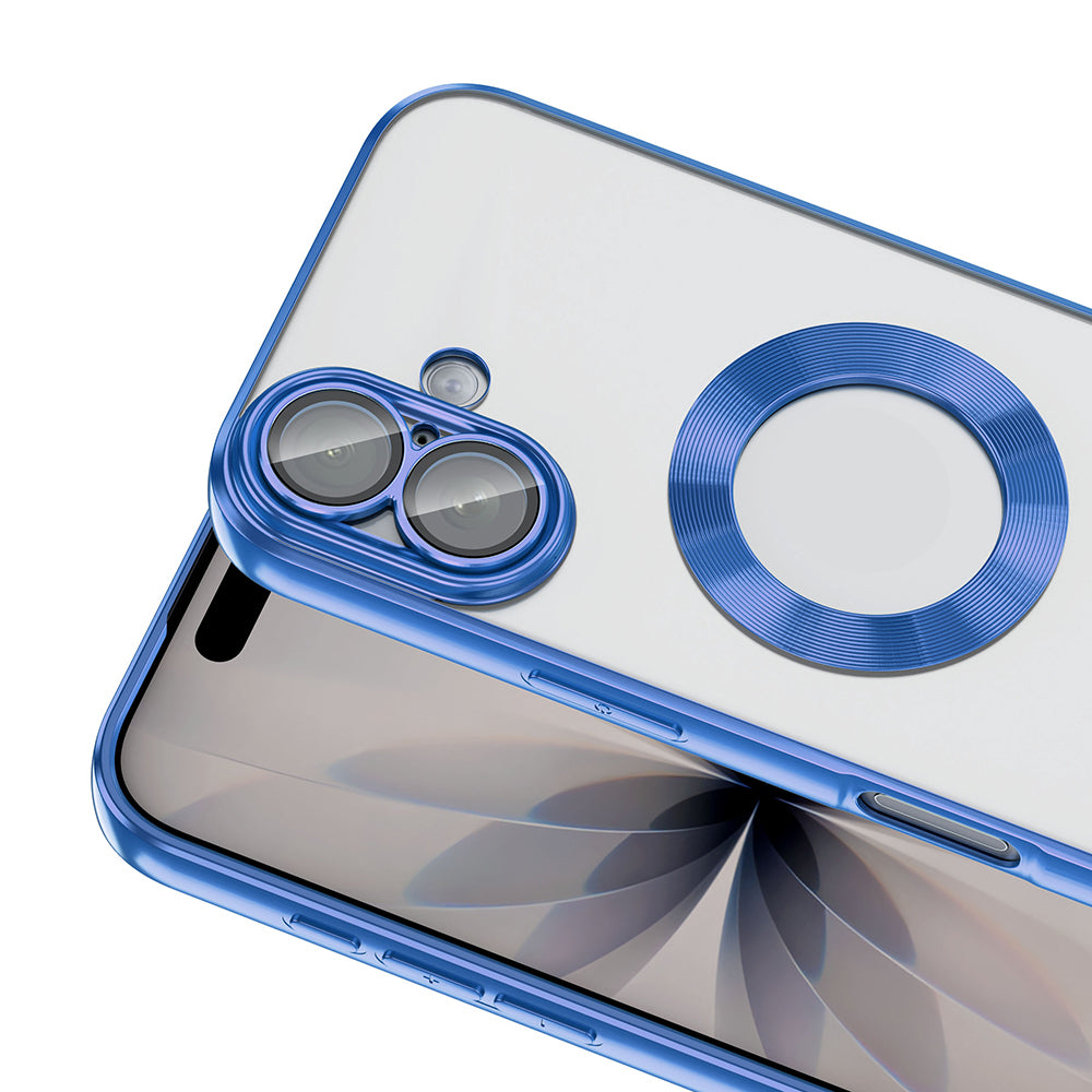 Apple iPhone 17 Kılıf Kamera Korumalı Logo Gösteren Zore Omega Kapak Lila