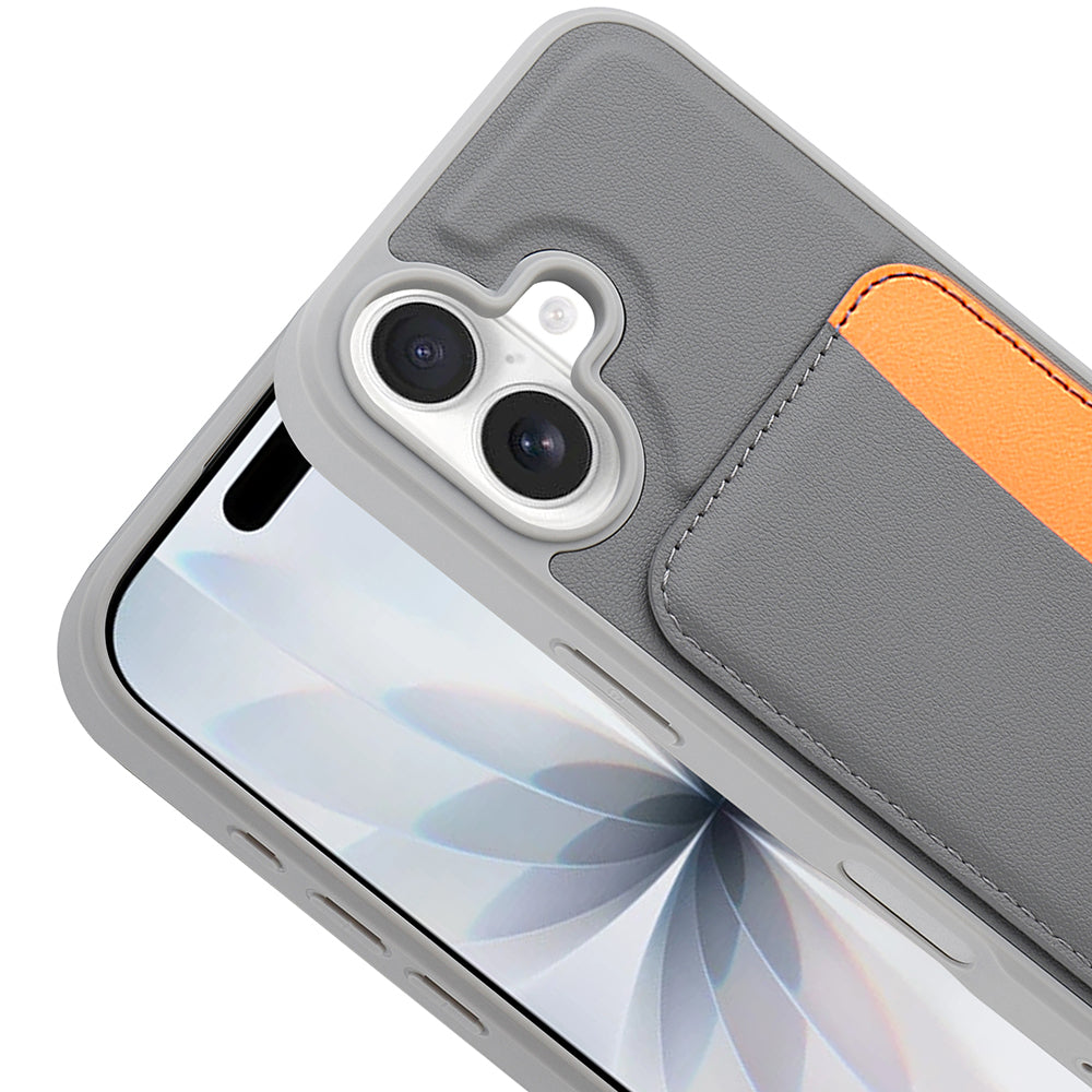 Apple iPhone 17 Kılıf Kartlıklı Zore X-Kart Silikon Kapak Siyah