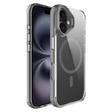 Apple iPhone 17 Kılıf M-safe Şarj Özellikli Airbagli Kamera Standlı Azor Kapak Koyu Gri
