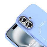 Apple iPhone 17 Kılıf M-Safe Şarj Özellikli Kamera Korumalı Zore Elio Sert PC Kapak Açık Mavi