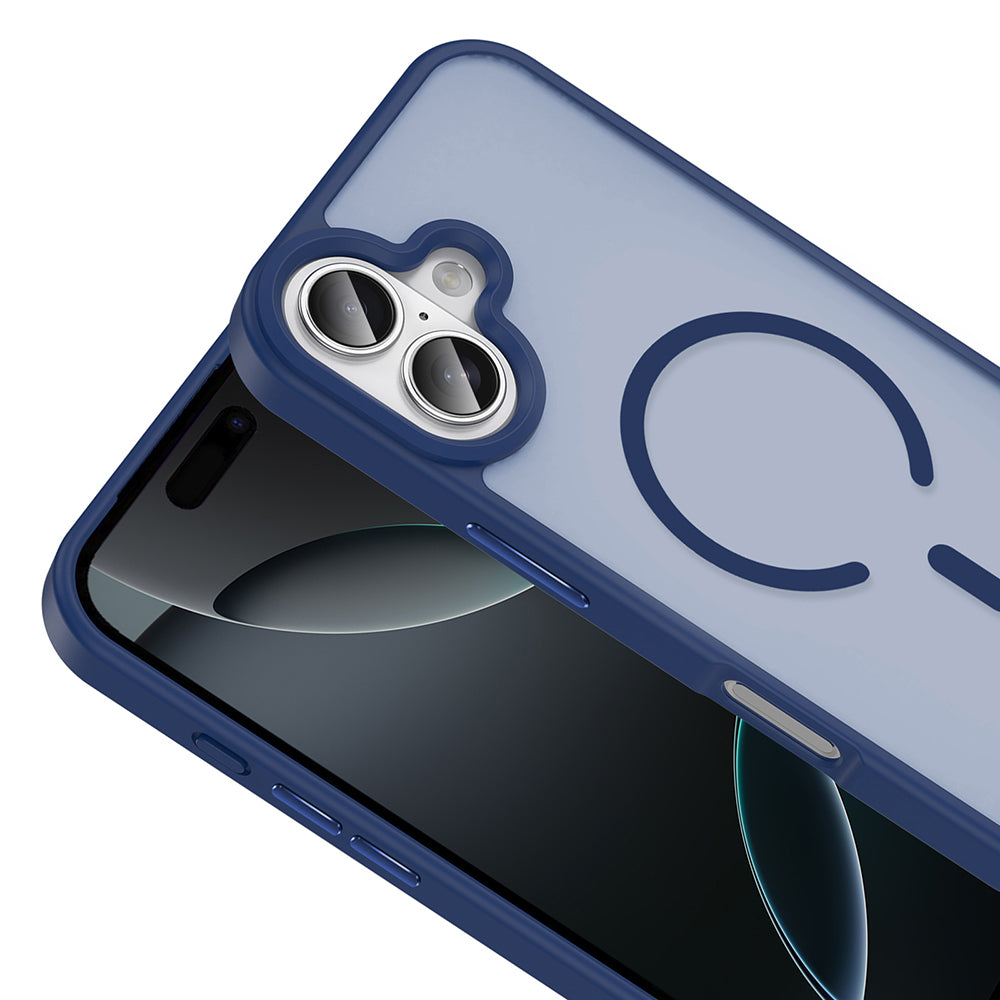 Apple iPhone 17 Kılıf M-safe Şarj Özellikli Mat Arka Yüzey Zore Sio Kapak Desert Titanyum