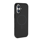 Apple iPhone 17 Kılıf M-Safe Şarj Özellikli Metal Kamera Çerçeveli Zore Edi Silikon Kapak Titanyum-Gri