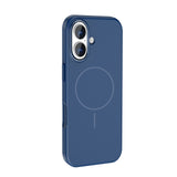 Apple iPhone 17 Kılıf M-Safe Şarj Özellikli Metal Kamera Çerçeveli Zore Edi Silikon Kapak Titanyum-Gri