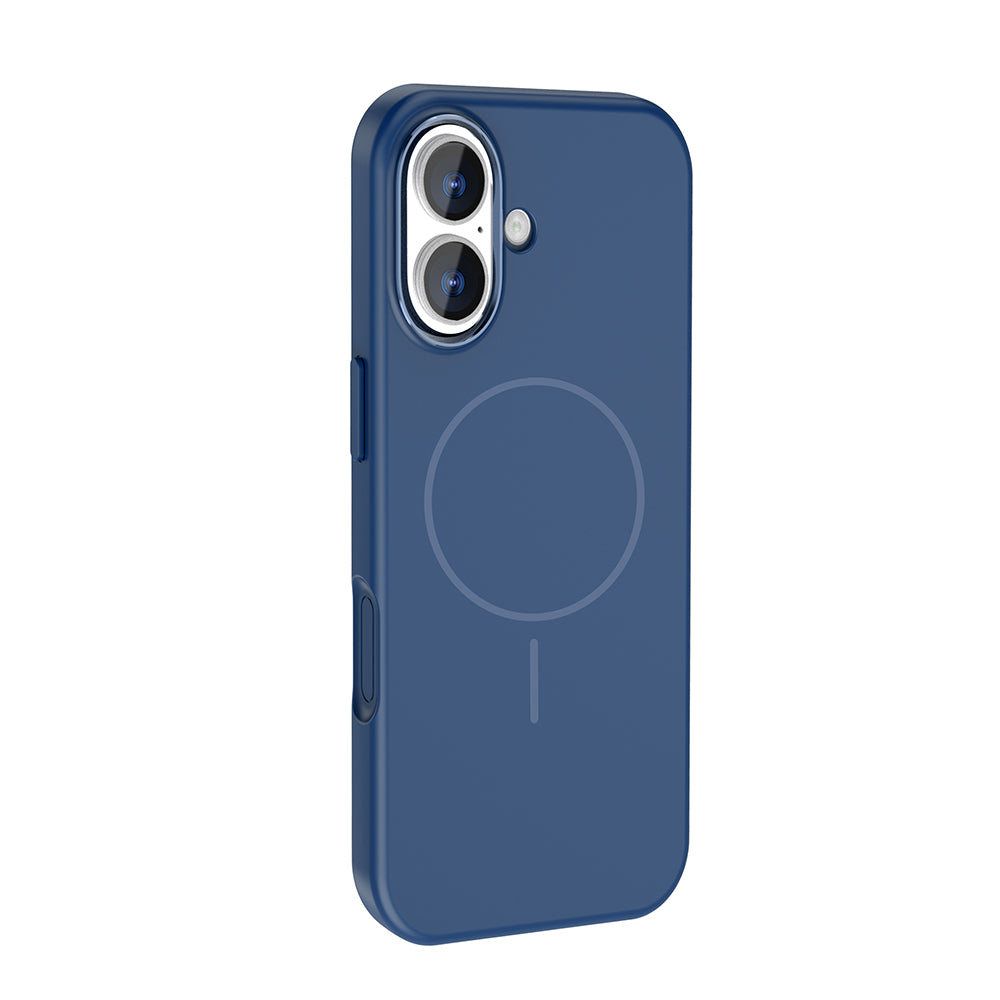 Apple iPhone 17 Kılıf M-Safe Şarj Özellikli Metal Kamera Çerçeveli Zore Edi Silikon Kapak Lila