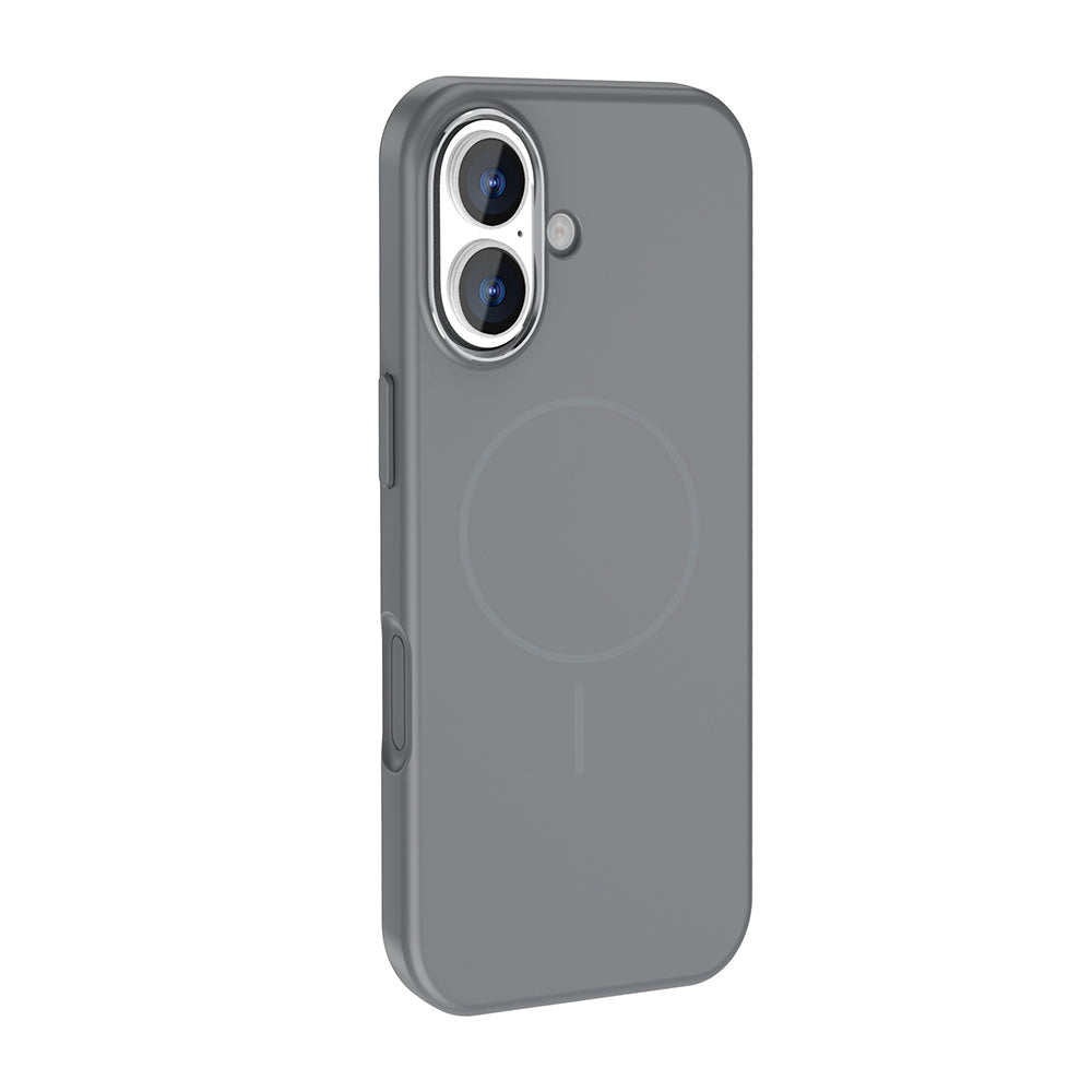 Apple iPhone 17 Kılıf M-Safe Şarj Özellikli Metal Kamera Çerçeveli Zore Edi Silikon Kapak Turuncu