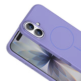 Apple iPhone 17 Kılıf M-Safe Şarj Özellikli Metal Kamera Çerçeveli Zore Edi Silikon Kapak Titanyum-Gri
