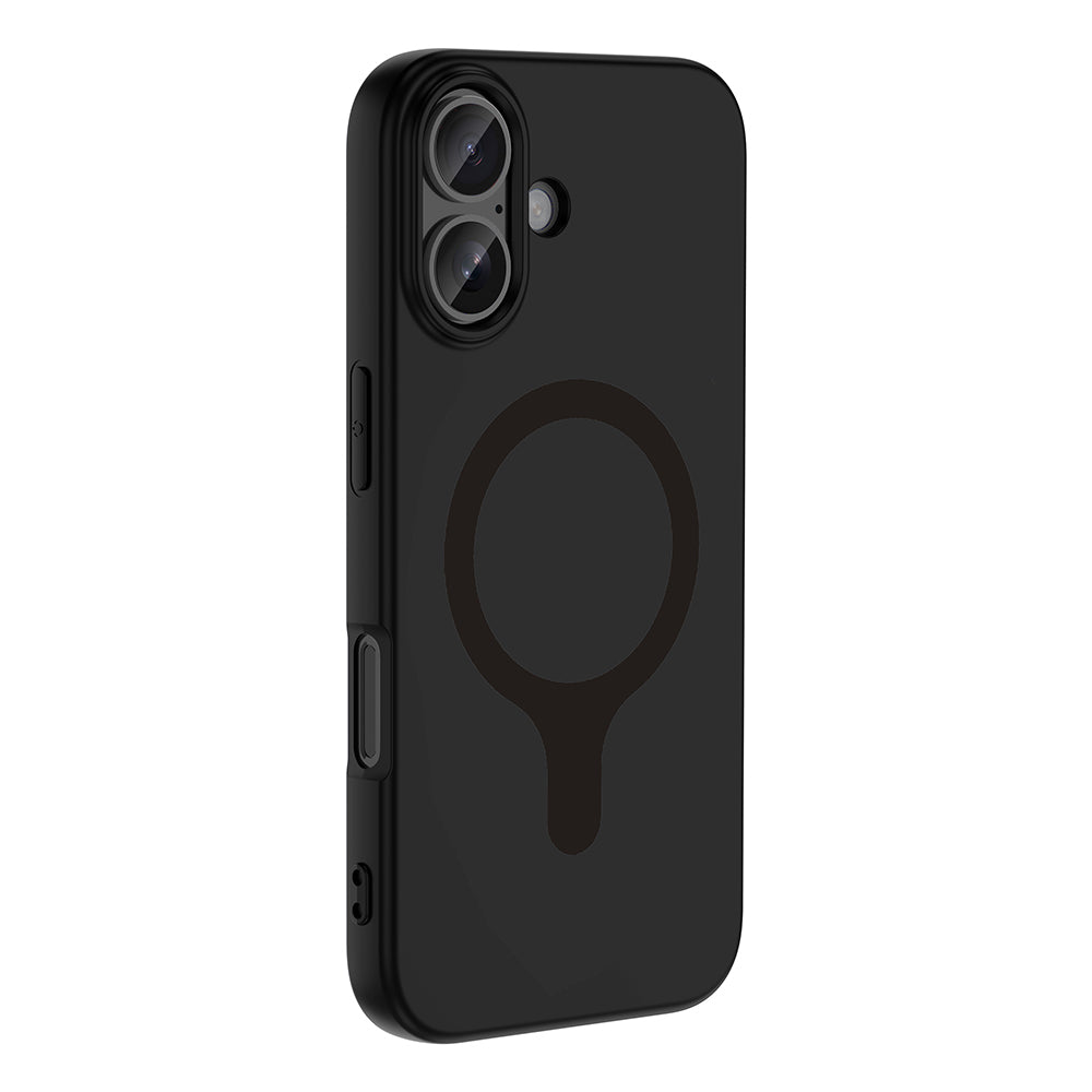 Apple iPhone 17 Kılıf M-Safe Şarj Özellikli Zore Aris Silikon Kapak Siyah