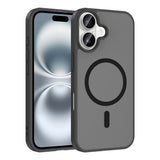 Apple iPhone 17 Kılıf M-safe Şarj Özellikli Babet Kapak Siyah