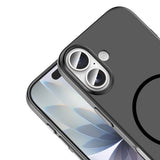 Apple iPhone 17 Kılıf M-Safe Şarj Özellikli Zore Lora PC Kapak Siyah