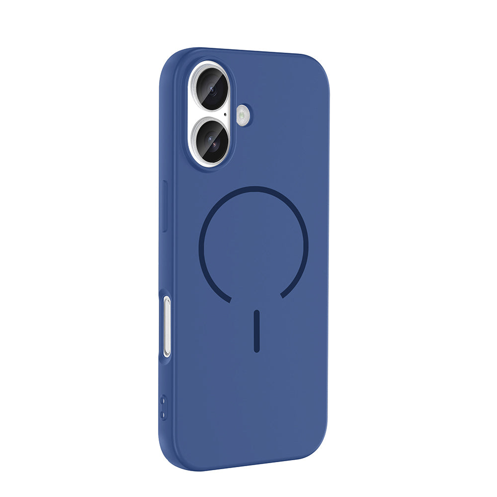 Apple iPhone 17 Kılıf M-safe Şarj Özellikli Meta Kapak Lacivert