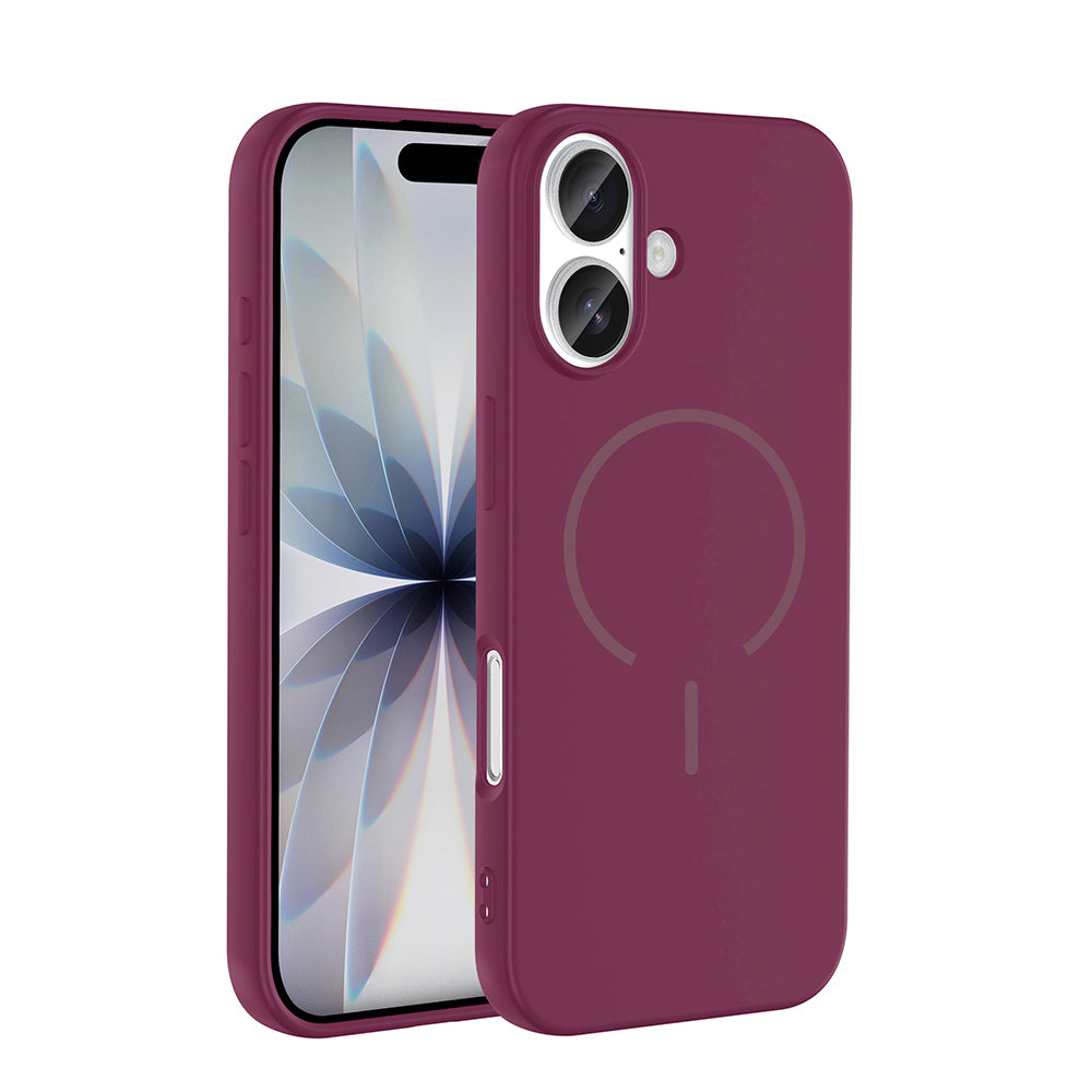 Apple iPhone 17 Kılıf M-safe Şarj Özellikli Meta Kapak Turuncu