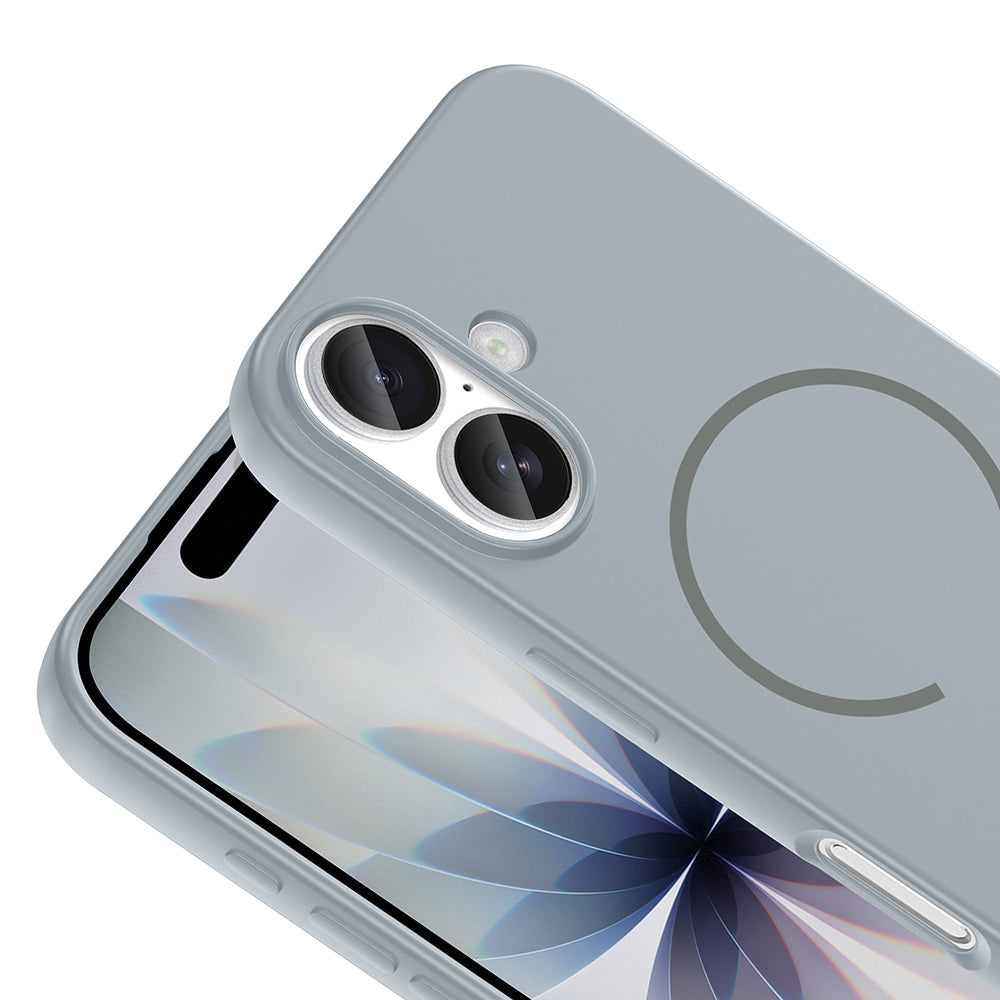 Apple iPhone 17 Kılıf M-safe Şarj Özellikli Meta Kapak Turuncu