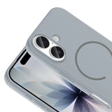 Apple iPhone 17 Kılıf M-safe Şarj Özellikli Meta Kapak Lacivert