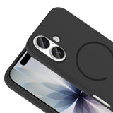 Apple iPhone 17 Kılıf M-safe Şarj Özellikli Meta Kapak Lacivert