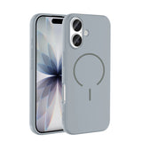 Apple iPhone 17 Kılıf M-safe Şarj Özellikli Meta Kapak Titanyum-Gri