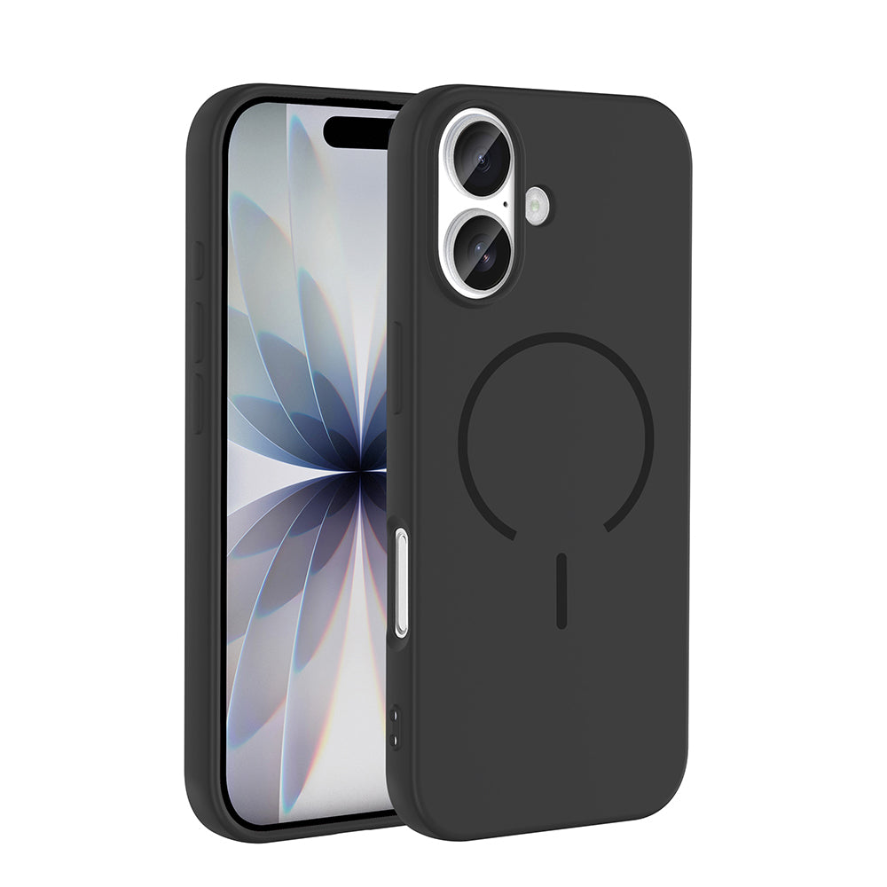 Apple iPhone 17 Kılıf M-safe Şarj Özellikli Meta Kapak Siyah