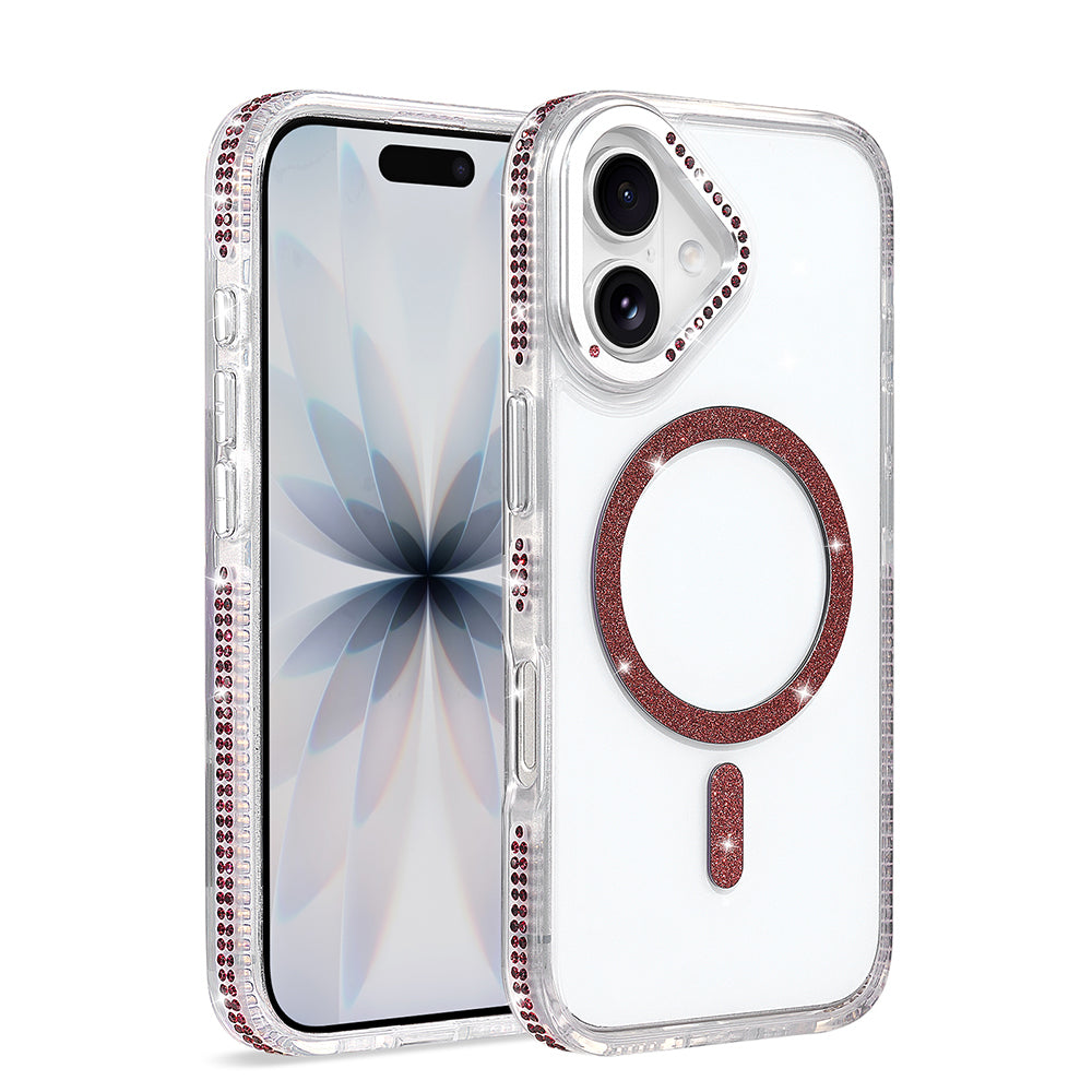 Apple iPhone 17 Kılıf M-safe Şarj Özellikli Zore Tera Silikon Kapak Mürdüm