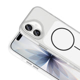 Apple iPhone 17 Kılıf Metal Buton Tasarımlı Zore İkonik Sert Silikon Kapak Turuncu