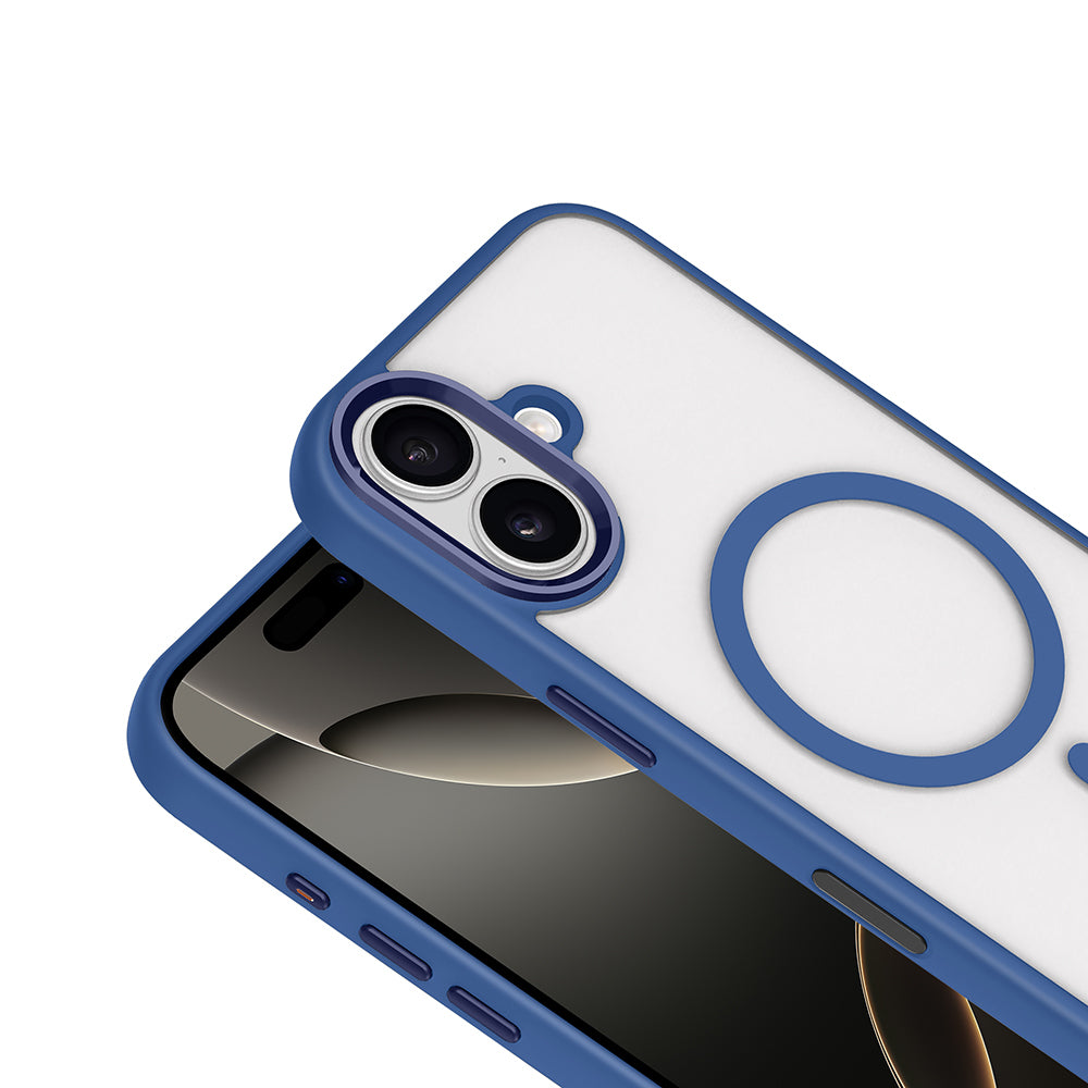 Apple iPhone 17 Kılıf Wireless Şarj Özellikli Zore Krom M-safe Silikon Kapak Desert Gold