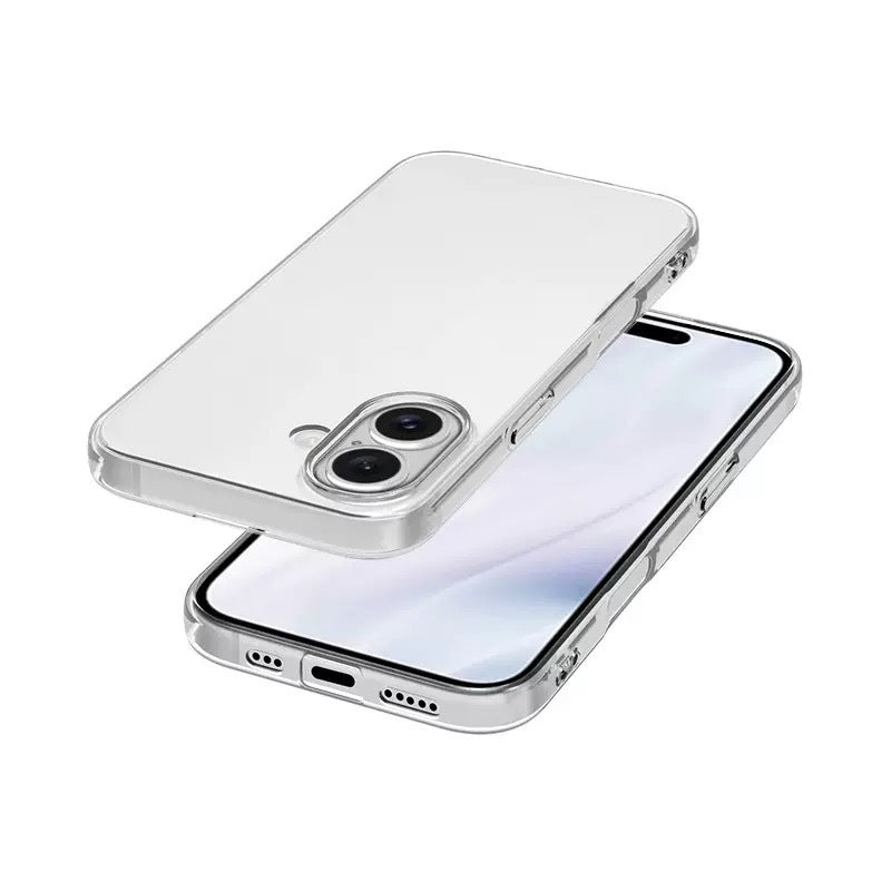 Apple iPhone 17 Kılıf Zore Süper Silikon Kapak Şeffaf