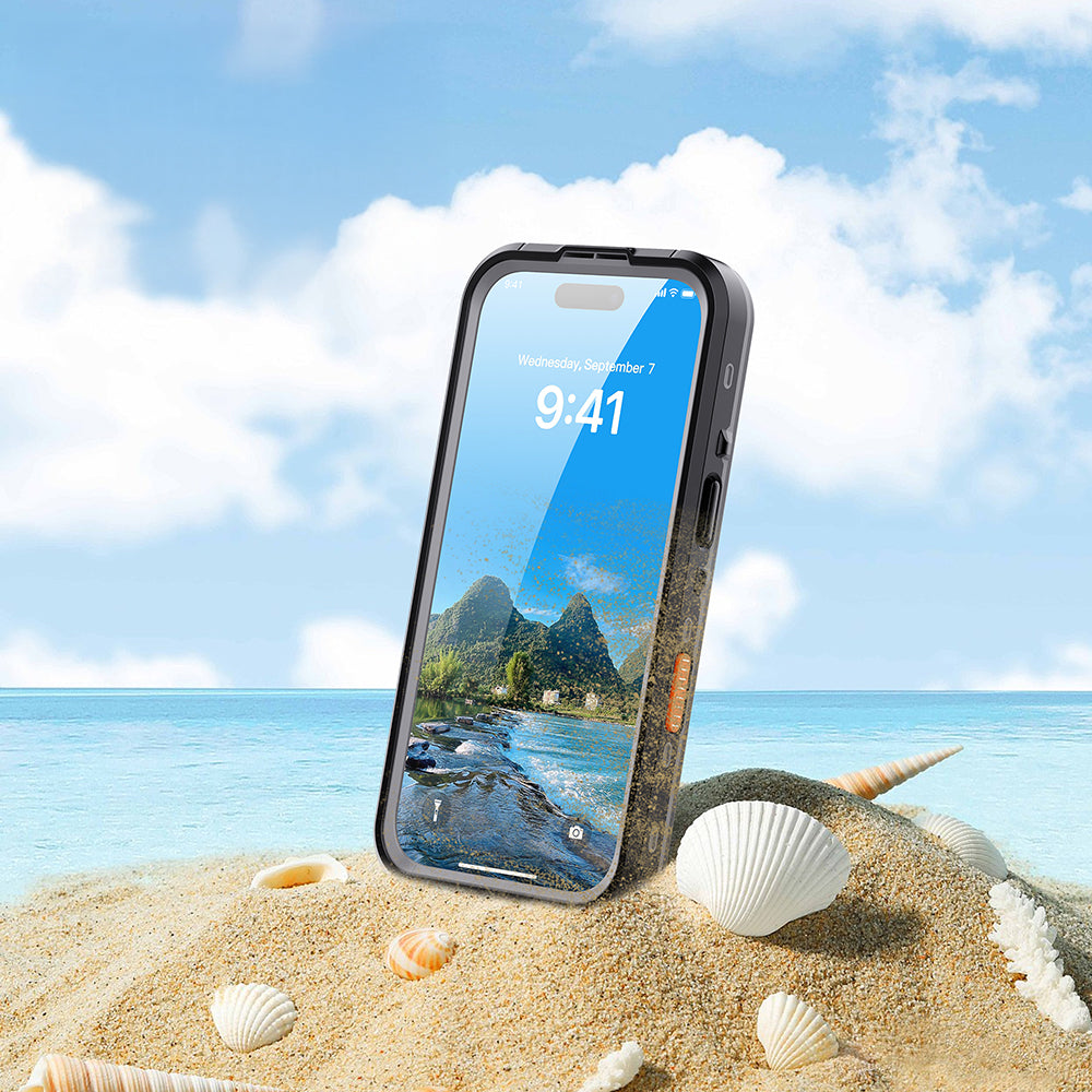 Apple iPhone 17 Pro Kılıf 1-1 Su Geçirmez Kılıf Siyah