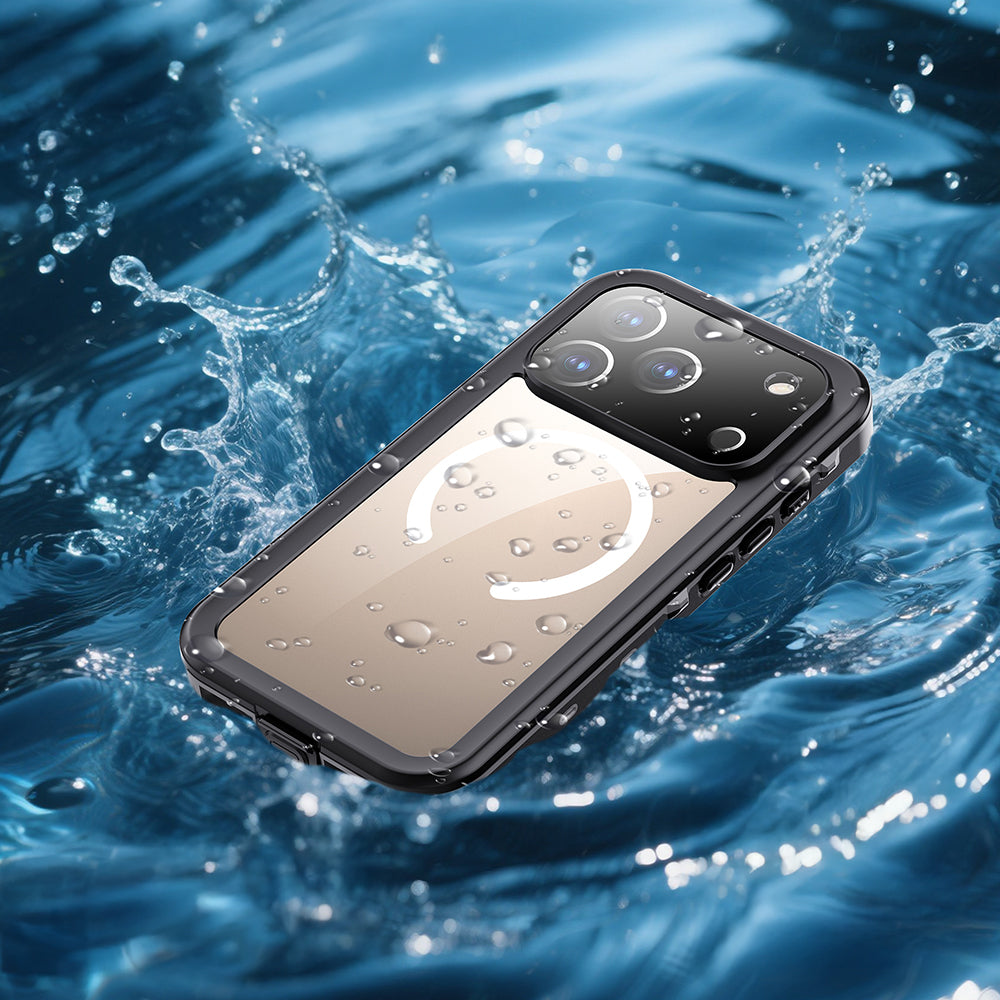 Apple iPhone 17 Pro Kılıf 1-1 Su Geçirmez Kılıf Siyah