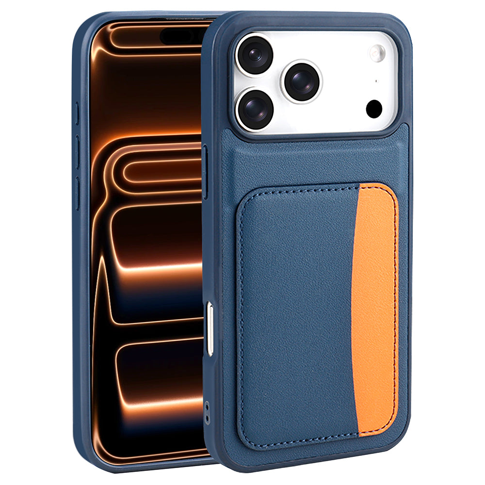 Apple iPhone 17 Pro Kılıf Kartlıklı Zore X-Kart Silikon Kapak Koyu Gri