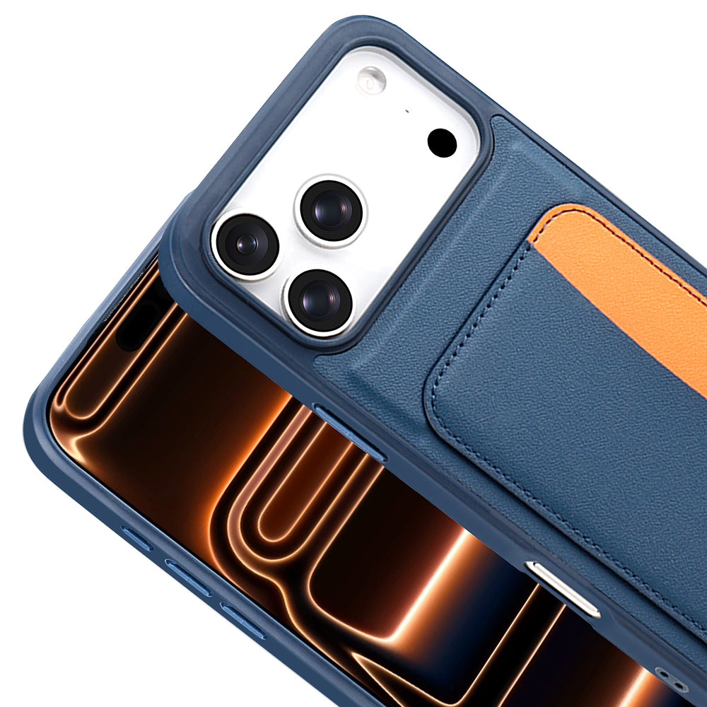 Apple iPhone 17 Pro Kılıf Kartlıklı Zore X-Kart Silikon Kapak Koyu Gri